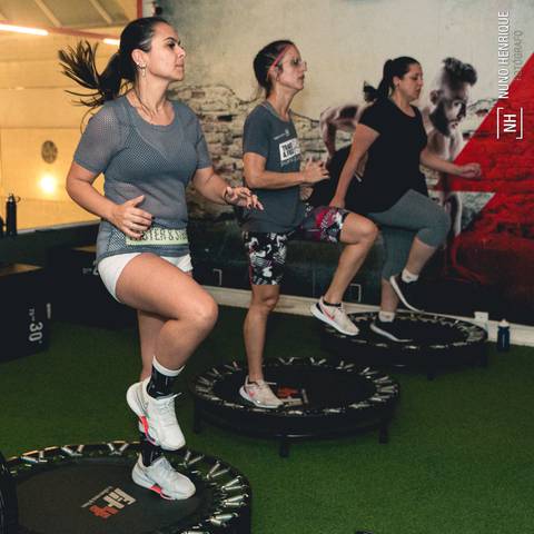 Fotos da aula de Funcional na Academia Inova São Caetano.'