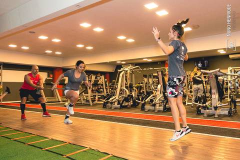 Fotos da aula de Funcional na Academia Inova São Caetano.'