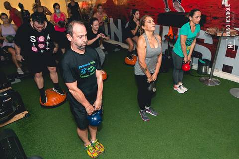 Fotos da aula de Funcional na Academia Inova São Caetano.'