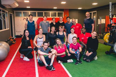 Fotos da aula de HIIT na Academia Inova Jardim em Santo André.'