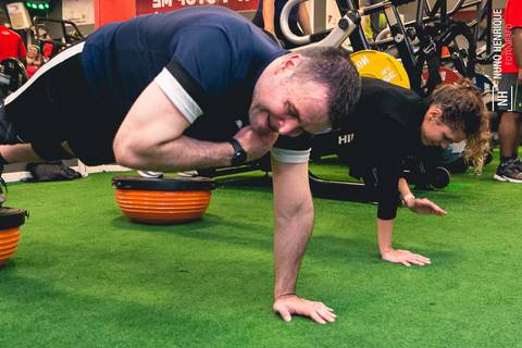 Fotos da aula de HIIT na Academia Inova Jardim em Santo André.'