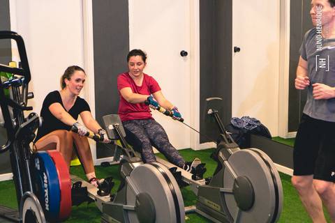Fotos da aula de HIIT na Academia Inova Jardim em Santo André.'
