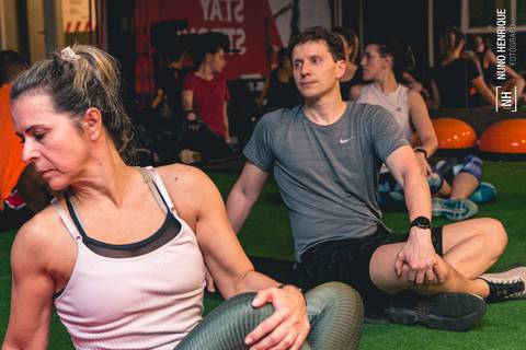 Fotos da aula de HIIT na Academia Inova Jardim em Santo André.'