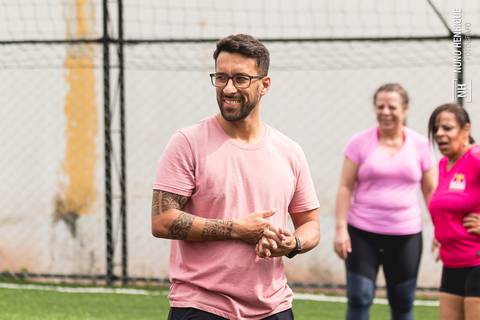 Fotos do aulão especial de Outubro Rosa do Cross Millennium na Arena Ideia & Luz Esportes.'