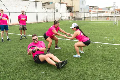 Fotos do aulão especial de Outubro Rosa do Cross Millennium na Arena Ideia & Luz Esportes.'