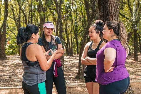 Fotos do treino funcional especial para o Programa Jaguaré Caminhos realizado pelo personal trainer Gui Cerino no Espaço Verde Chico Mendes, em São Caetano do Sul.'