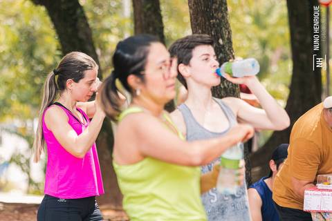 Fotos do treino funcional especial para o Programa Jaguaré Caminhos realizado pelo personal trainer Gui Cerino no Espaço Verde Chico Mendes, em São Caetano do Sul.'