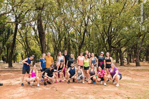 Fotos do treino funcional especial para o Programa Jaguaré Caminhos realizado pelo personal trainer Gui Cerino no Espaço Verde Chico Mendes, em São Caetano do Sul.'
