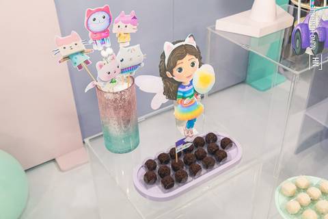 Foto da festa de aniversário da Laura na Academia de Ginástica Artística Yashi.'