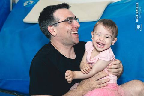 Foto da festa de aniversário da Laura na Academia de Ginástica Artística Yashi.'