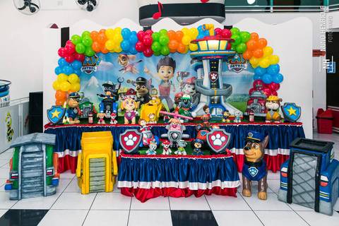 Foto da festa de aniversário de 3 anos do Miguel no Buffet Sabor da Alegria, em São Paulo.'