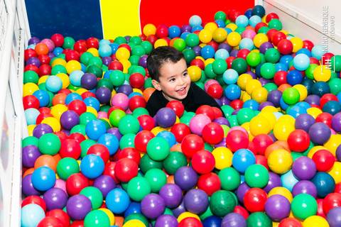 Foto da festa de aniversário de 3 anos do Miguel no Buffet Sabor da Alegria, em São Paulo.'