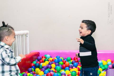 Foto da festa de aniversário de 3 anos do Miguel no Buffet Sabor da Alegria, em São Paulo.'
