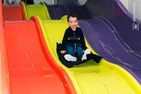 Foto da festa de aniversário de 3 anos do Miguel no Buffet Sabor da Alegria, em São Paulo.'
