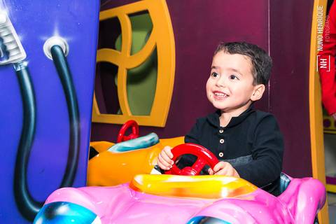 Foto da festa de aniversário de 3 anos do Miguel no Buffet Sabor da Alegria, em São Paulo.'