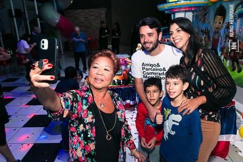 Foto da festa de aniversário de 3 anos do Miguel no Buffet Sabor da Alegria, em São Paulo.'