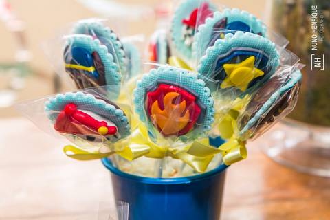 Foto da festa de aniversário de 3 anos do Miguel no Buffet Sabor da Alegria, em São Paulo.'