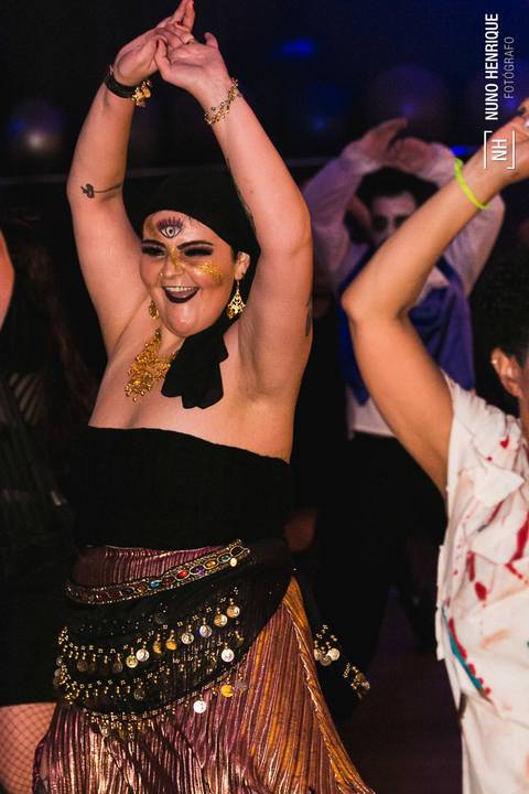 Fotos do evento de halloween Fit Dance na Academia Inova.'