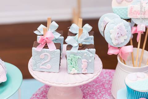 Fotos da festa de aniversário de 2 anos da Laura com o tema de sereia, em São Paulo.'