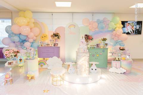 Foto da decoração da festa de aniversário de 1 ano da Lívia'