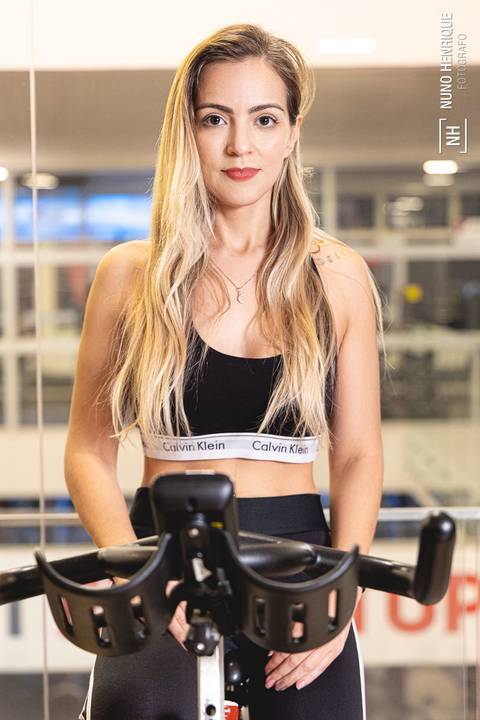 Foto de ensaio fitness da Dani Oliveira, realizado na Academia Inova Jardim, em Santo André.'