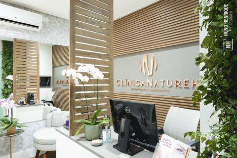 Foto da recepção da Clínica Natureh.'