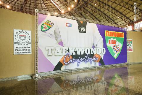 Foto da Copa América de Taekwondo 2023 realizado na Instituição Religiosa Perfect Liberty, em Arujá/SP.'