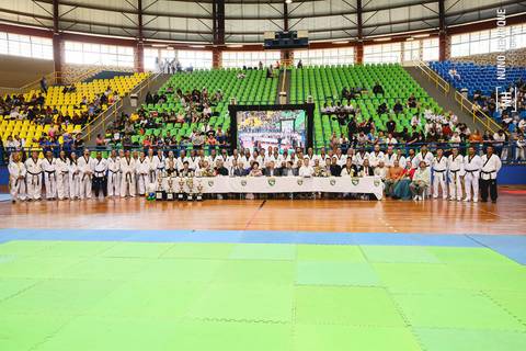 Foto da Copa América de Taekwondo 2023 realizado na Instituição Religiosa Perfect Liberty, em Arujá/SP.'