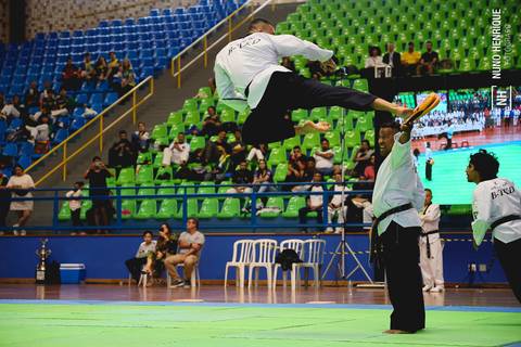 Foto da Copa América de Taekwondo 2023 realizado na Instituição Religiosa Perfect Liberty, em Arujá/SP.'