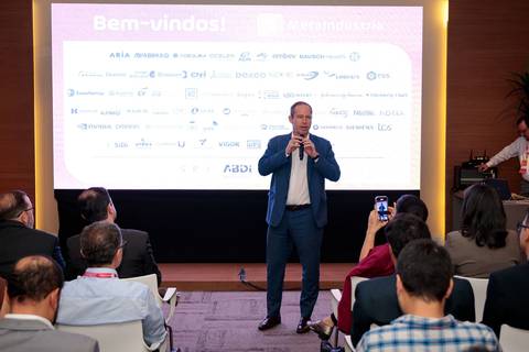 Fotografia corporativa do evento de lançamento de Edital ABDI e SPI para Tecnologias 4.0'