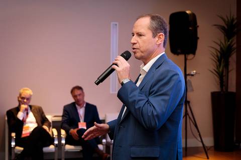 Fotografia corporativa do evento de lançamento de Edital ABDI e SPI para Tecnologias 4.0'