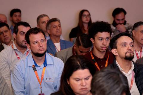 Fotografia corporativa do evento de lançamento de Edital ABDI e SPI para Tecnologias 4.0'