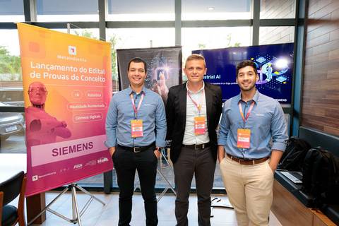 Fotografia corporativa do evento de lançamento de Edital ABDI e SPI para Tecnologias 4.0'