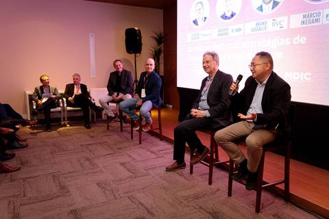 Fotografia corporativa do evento de lançamento de Edital ABDI e SPI para Tecnologias 4.0'