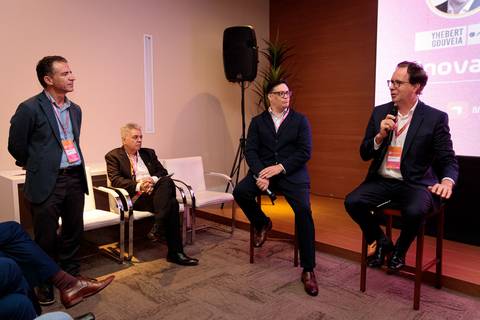 Fotografia corporativa do evento de lançamento de Edital ABDI e SPI para Tecnologias 4.0'