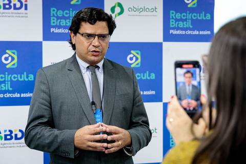 Fotografia do evento de lançamento dos Selos Recircula Brasil'