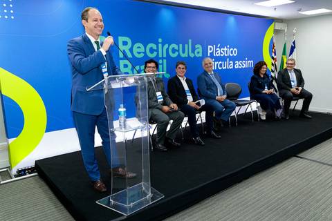 Fotografia do evento de lançamento dos Selos Recircula Brasil'