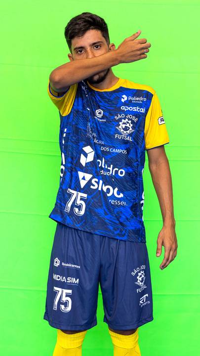 Retrato dos atletas do time de São José dos Campos durante o Media Day da LNF 2024'