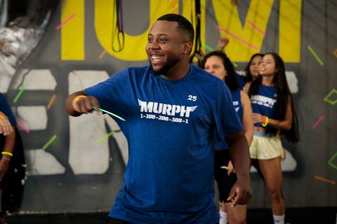 Fotografia de evento CrossFit registrando atletas durante o desafio Murph'