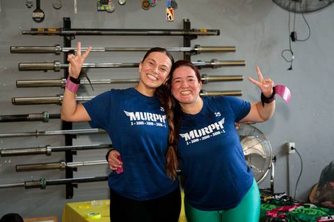 Fotografia de evento CrossFit registrando atletas durante o desafio Murph'