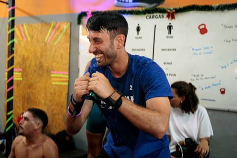 Fotografia de evento CrossFit registrando atletas durante o desafio Murph'