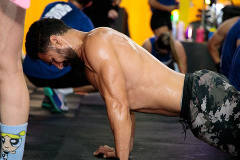 Fotografia de evento CrossFit registrando atletas durante o desafio Murph'