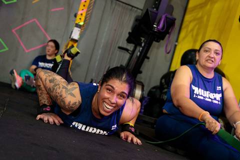 Fotografia de evento CrossFit registrando atletas durante o desafio Murph'