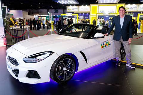 Foto do estande da ABDI no Salão do Automóvel 2025 no Distrito Anhembi, em São Paulo'