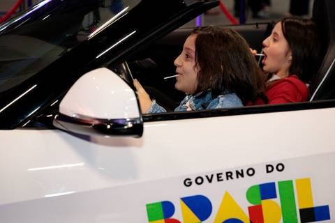 Foto do estande da ABDI no Salão do Automóvel 2025 no Distrito Anhembi, em São Paulo'