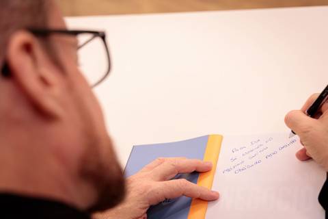 Evento da Buzz Editora com coautor do livro Do conhecimento ao negócio, Haroldo Mazzi, em São Paulo'