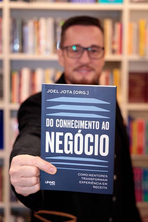 Evento da Buzz Editora com coautor do livro Do conhecimento ao negócio, Haroldo Mazzi, em São Paulo'