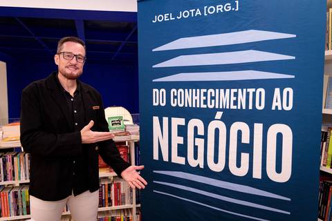 Evento da Buzz Editora com coautor do livro Do conhecimento ao negócio, Haroldo Mazzi, em São Paulo'