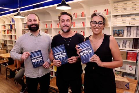 Evento da Buzz Editora com coautor do livro Do conhecimento ao negócio, Haroldo Mazzi, em São Paulo'
