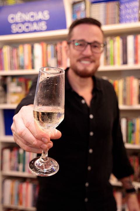 Evento da Buzz Editora com coautor do livro Do conhecimento ao negócio, Haroldo Mazzi, em São Paulo'